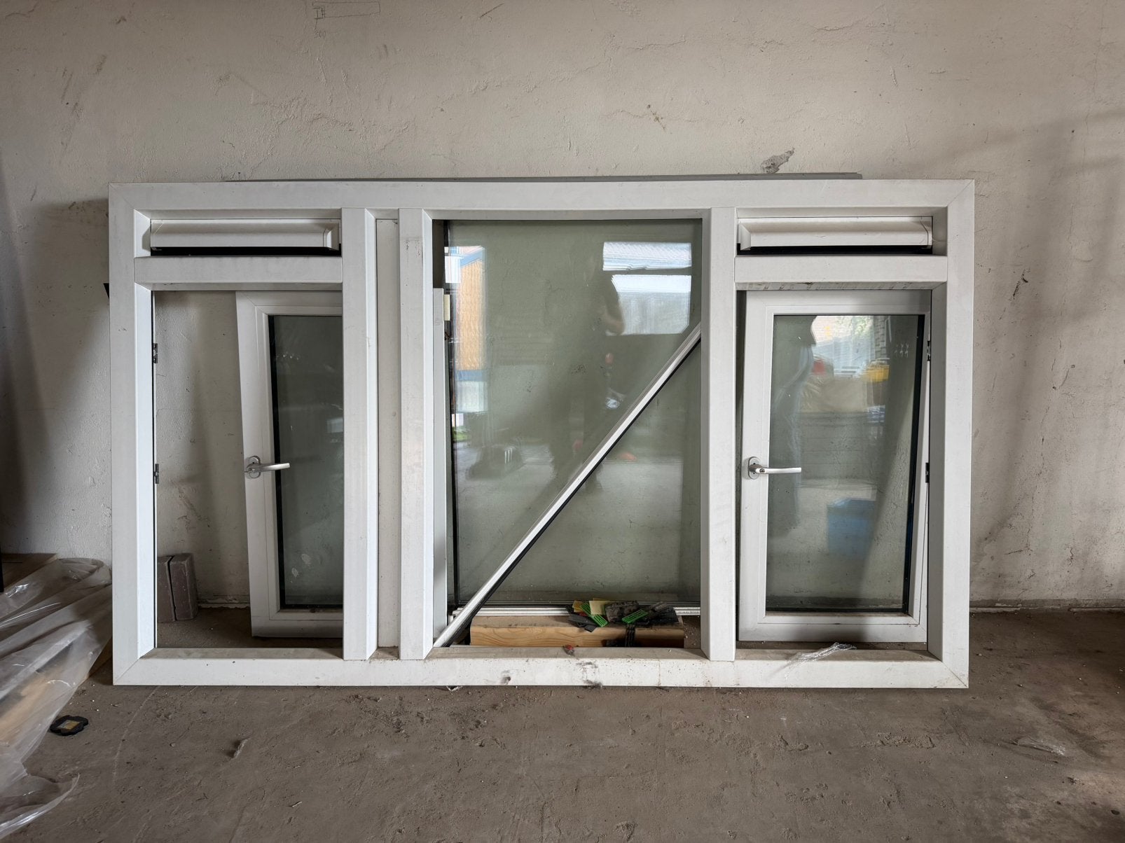 Kunststof kozijnen TE KOOP, Doe-het-zelf en Verbouw, Kozijnen en Schuifpuien, Ophalen, Kunststof, Zo goed als nieuw, Inclusief glas