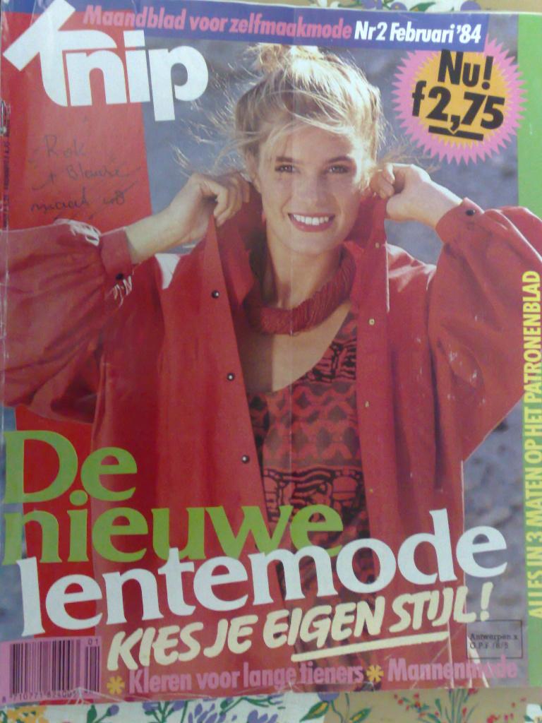 Knipmode kledingpatronen februari nr. 2 / 1984, Verzenden, Gebruikt, Vrouw, Knipmode