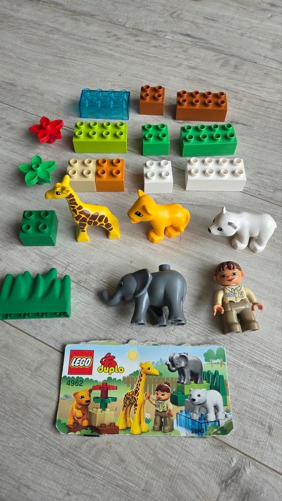 Lego Duplo Safari Dieren Set 4962 - Compleet, Kinderen en Baby's, Speelgoed | Duplo en Lego, Compleet, Gebruikt, Overige thema's