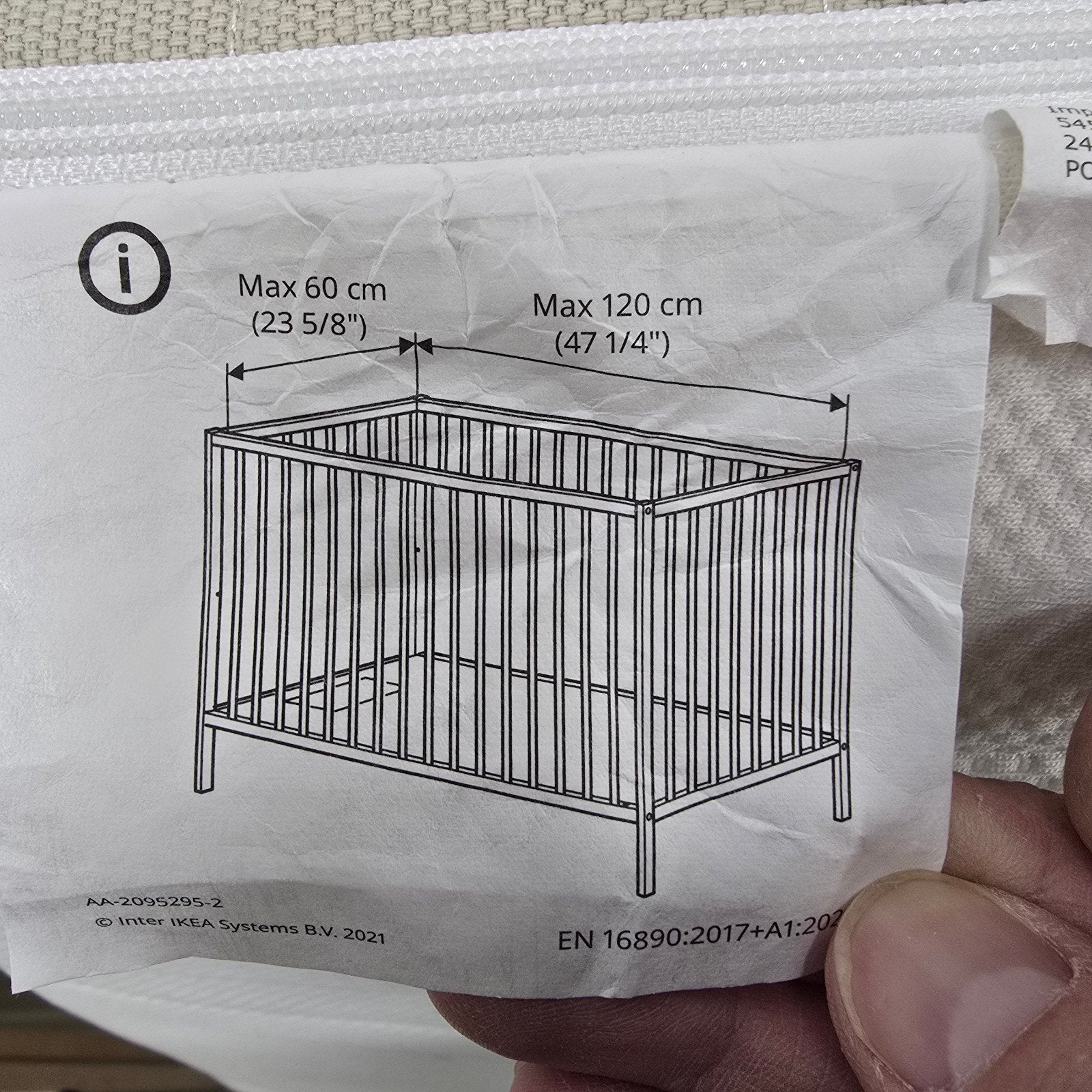 IKEA Sniglar Ledikant met Matras en Beddengoed, Kinderen en Baby's, Babywiegjes en Ledikanten, Ophalen of Verzenden, Gebruikt