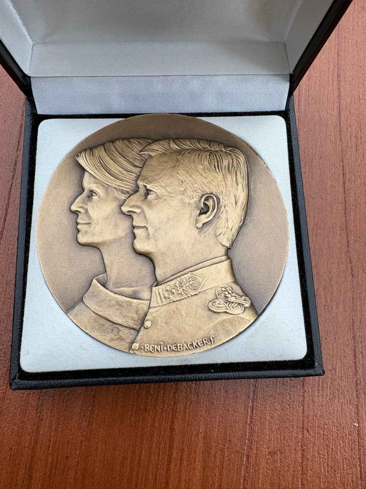 Koning Philipe en Koningin Mathilde munt., Postzegels en Munten, Ophalen of Verzenden, Brons, Nederland