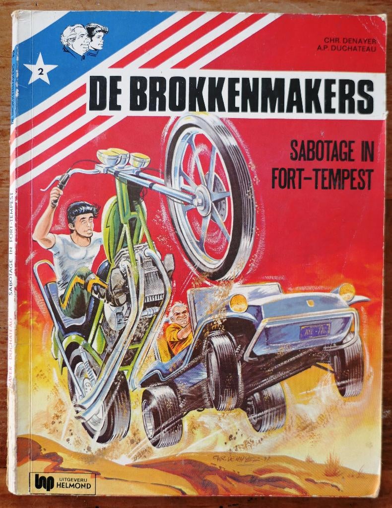 Stripboek De Brokkenmakers 2 - Sabotage in Fort-Tempest -, Boeken, Stripboeken, Gelezen, Eén stripboek, Ophalen of Verzenden