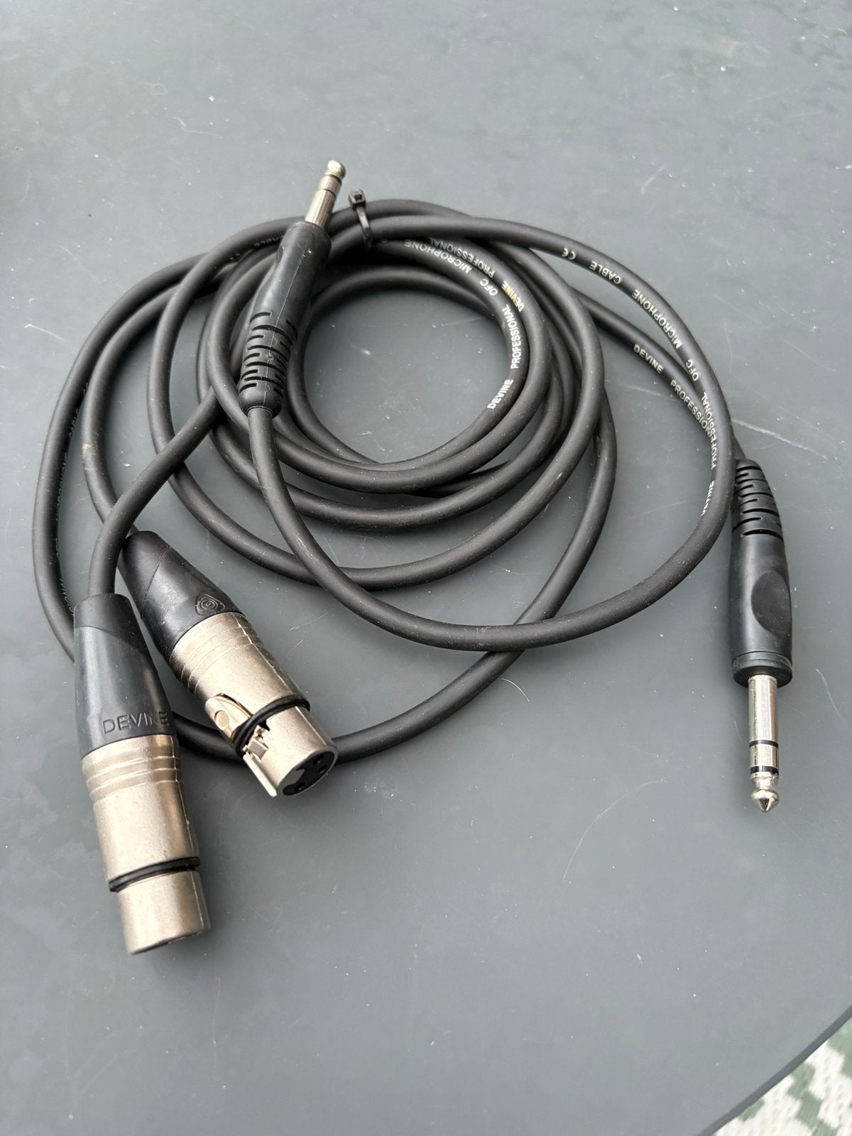 Devine Professionele Microfoonkabel XLR naar Jack, Ophalen of Verzenden, Gebruikt, Microfoon