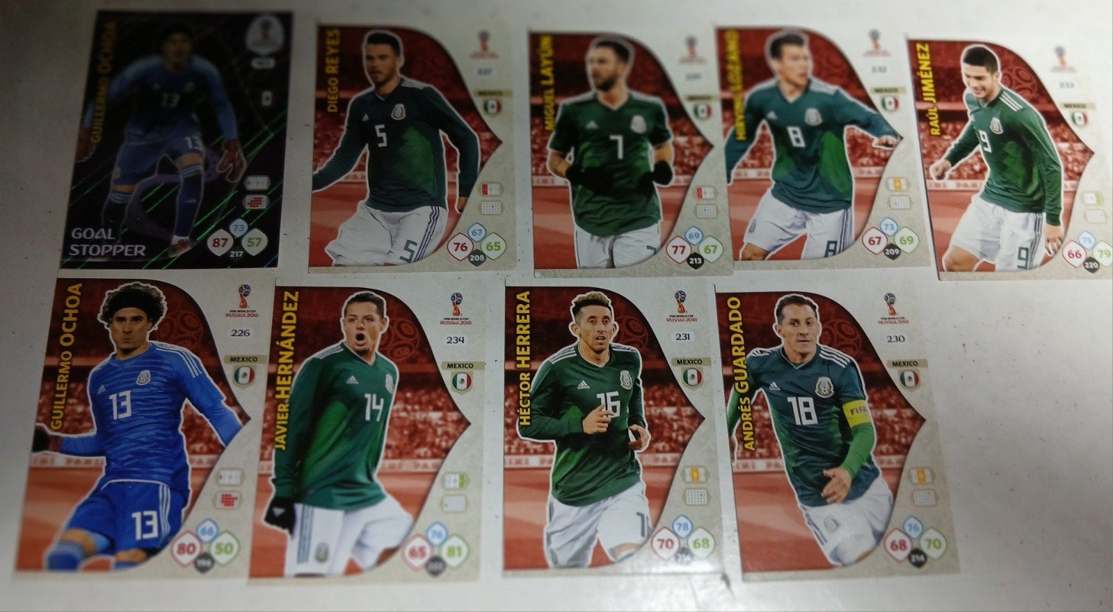 Panini Adrenalyn XL WK 2018 Voetbal Kaarten - Diverse Teams, Ophalen of Verzenden, Zo goed als nieuw, Overige sporten, Spelerskaart