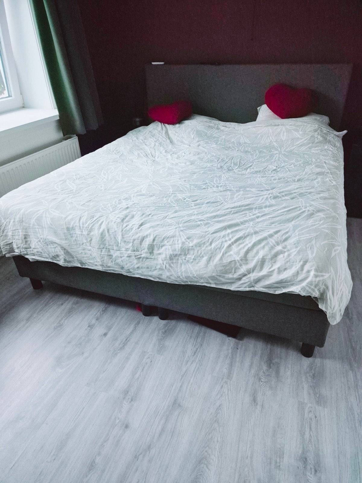 Boxspring Emma One 180x200 cm Antraciet, Ophalen, Overige kleuren, Tweepersoons, Zo goed als nieuw