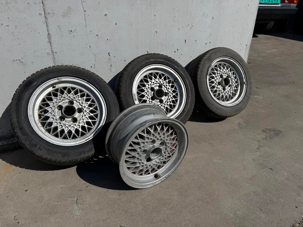 Originele Melber KBA 40990 Wielenset / Velgenset, Ophalen, Gebruikt, 15 inch, Banden en Velgen