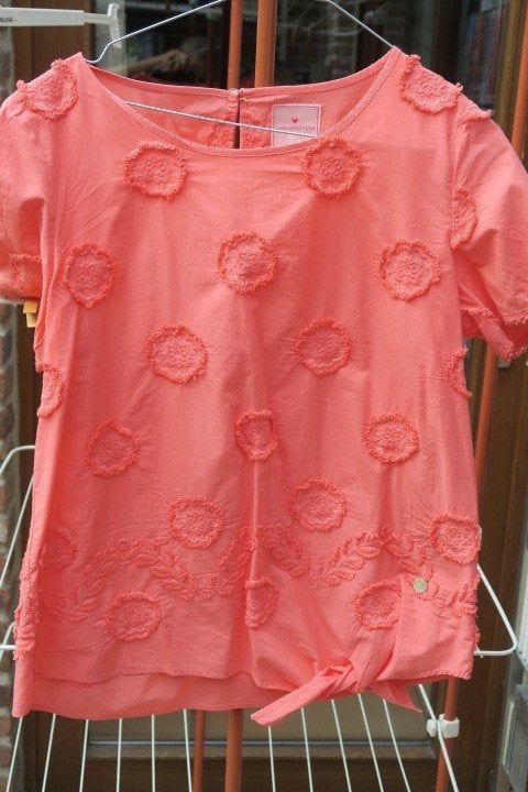 Blouse roze oranje Lieblingsstück mt 38, Kleding | Dames, Maat 38/40 (M), Meerkleurig, Ophalen of Verzenden, Zo goed als nieuw