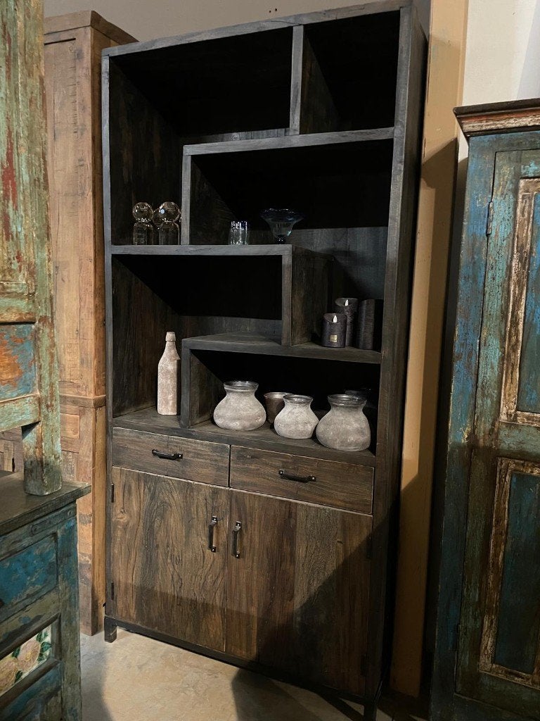 Vakkenkast zwart, Huis en Inrichting, Ophalen, Info@hedimeubelen.nl, Nieuw, Hedi Meubelen