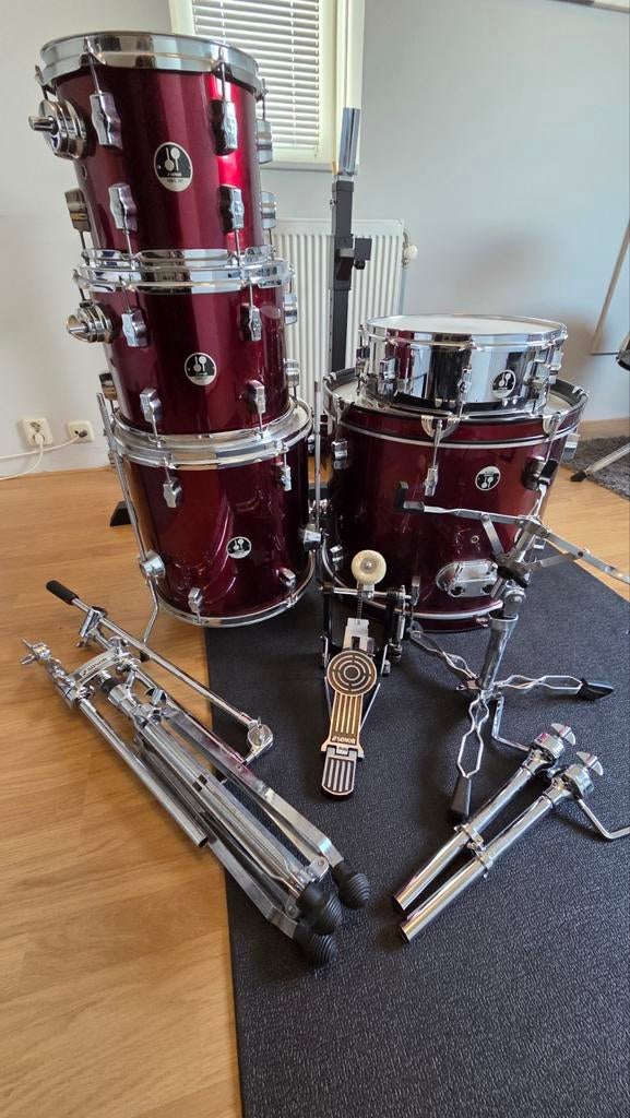 sonor force 507 shell set, Muziek en Instrumenten, Drumstellen en Slagwerk, Ophalen of Verzenden, Gebruikt, Sonor