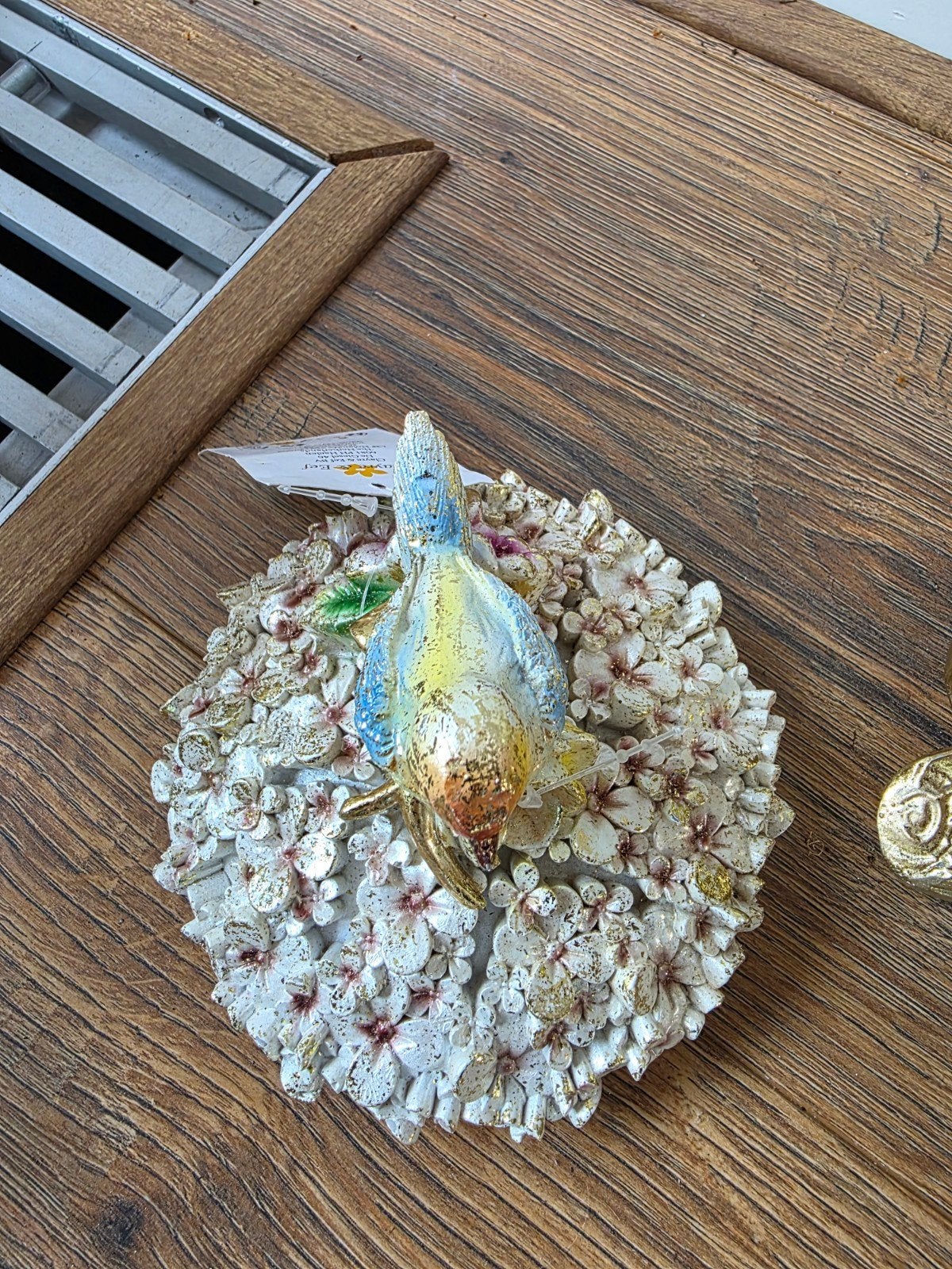 Nieuwe Clayre & Eef voorraadpot met vogel en bloemen, Meerkleurig, Nieuw, Ophalen of Verzenden, Landelijk