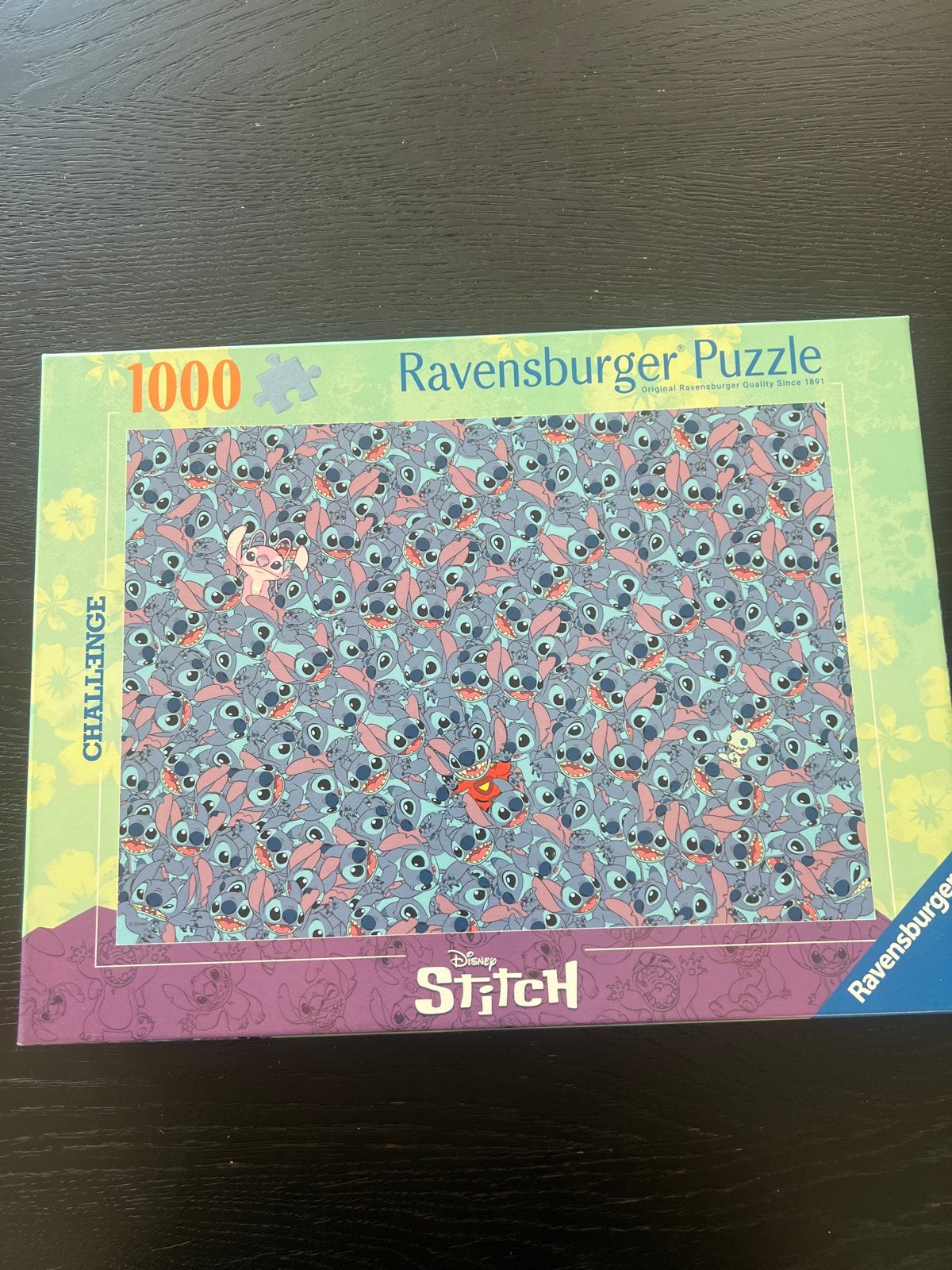 Ravensburger Challenge Puzzel 1000 stukjes Disney Stitch, Ophalen, Meer dan 50 stukjes, Zo goed als nieuw, 6 jaar of ouder