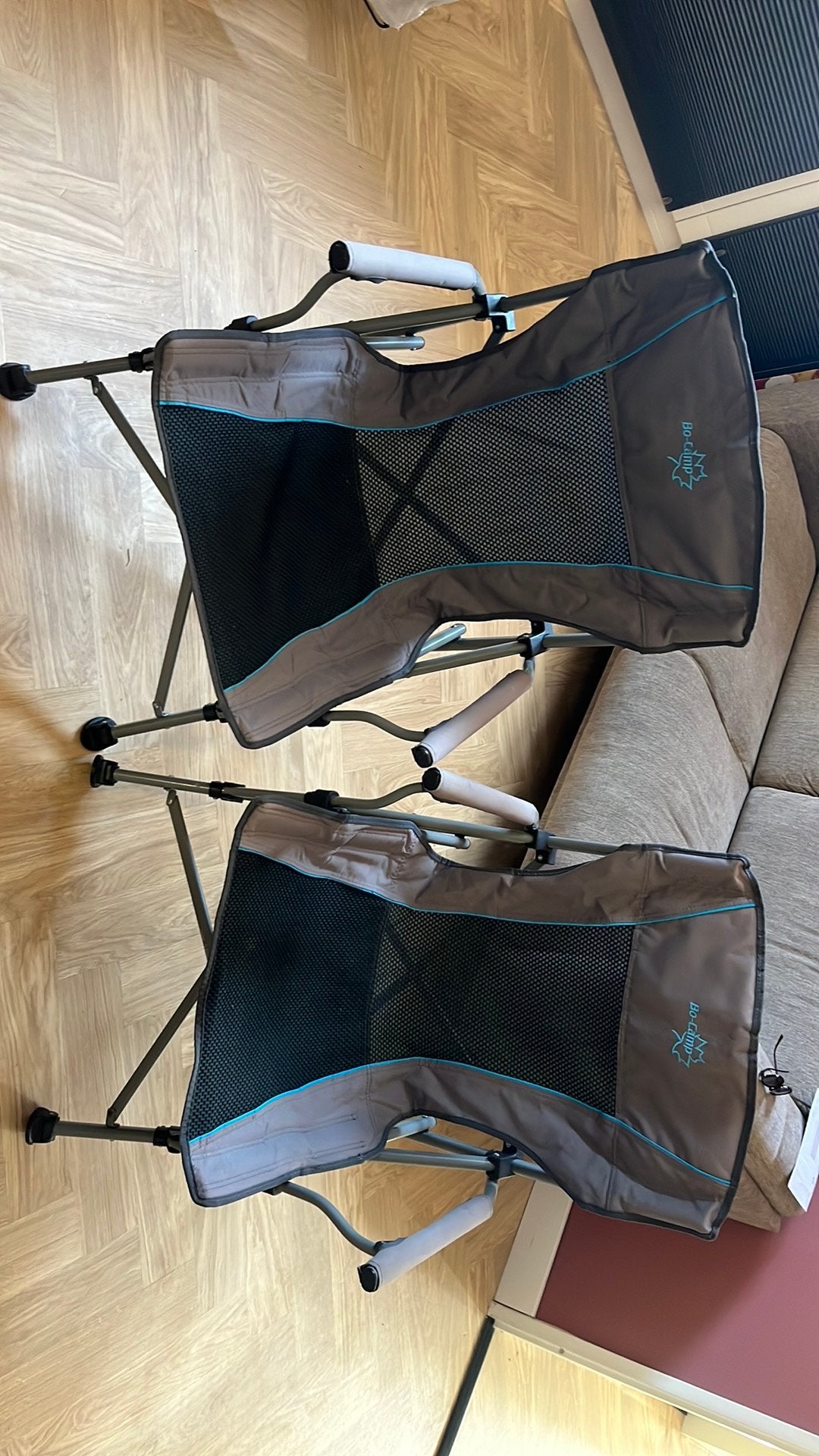 Bo camp 2x Campingstoelen, Ophalen, Zo goed als nieuw, Campingstoel