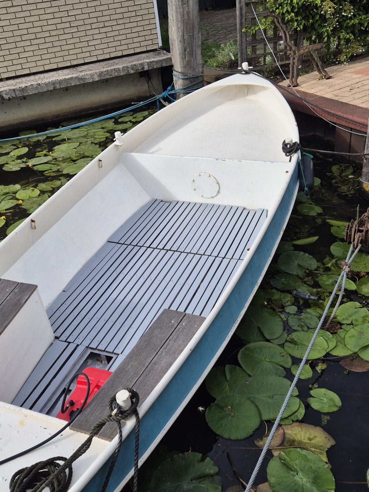Grachtenboot beenakker vlet, Ophalen, Grachtenboot, Afdekzeil