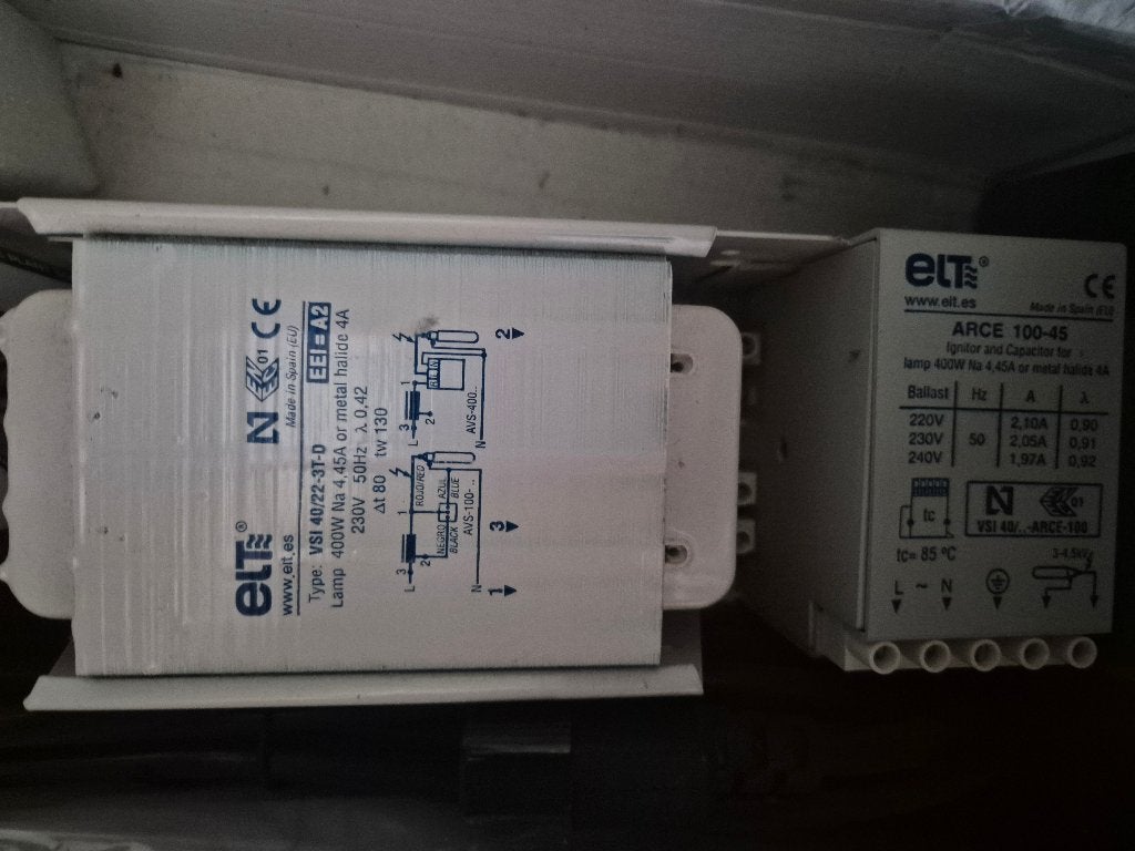 VSI 40/22-3T-D-P vsa met thermische beveiliging SON 400W, Ophalen, Zo goed als nieuw
