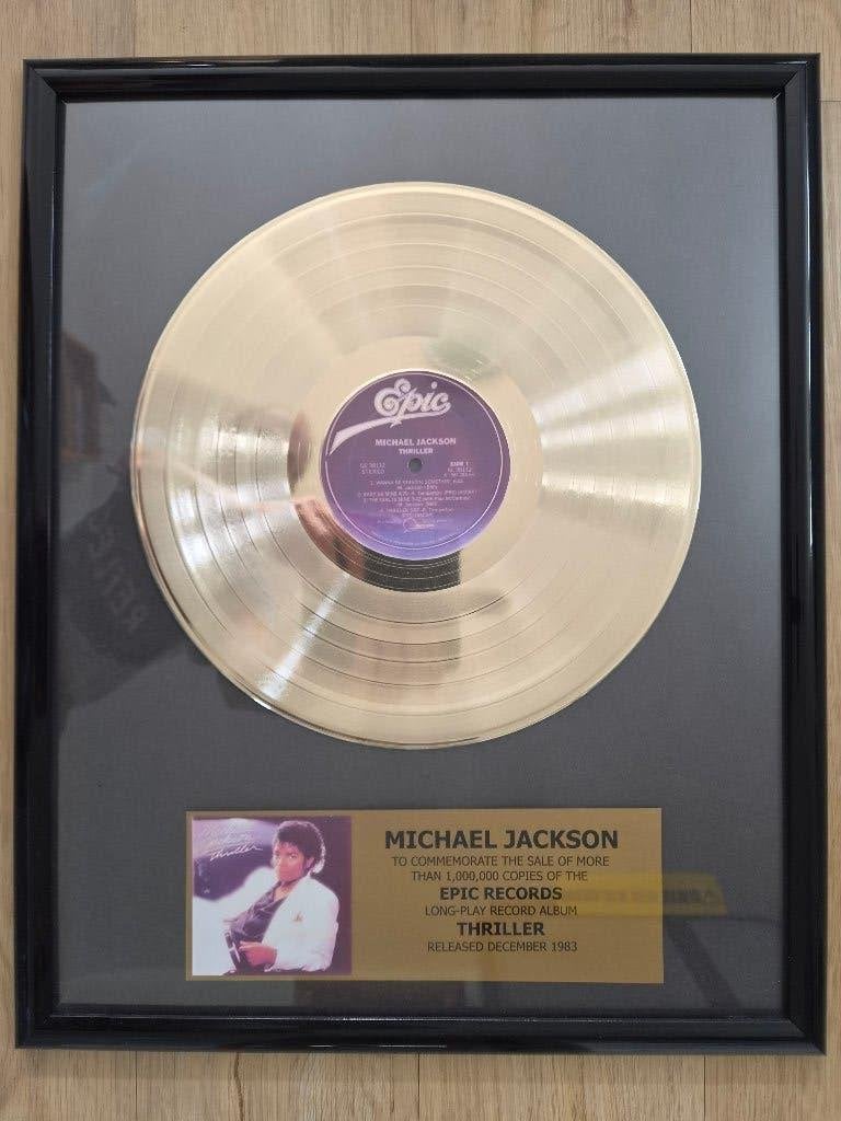 Gouden plaat "Thriller" van Michael Jackson, Verzamelen, Ophalen of Verzenden, Nieuw, Cd of Plaat