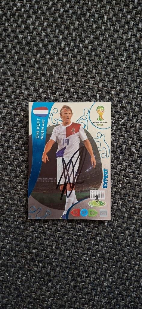Panini trading card met handtekening; Dirk Kuyt # Feyenoord, Ophalen of Verzenden, Nieuw, Feyenoord, Spelerskaart