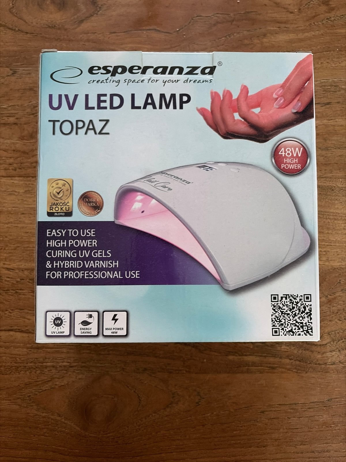 Esperanza UV LED Lamp Topaz 48W - Nageldroger, Ophalen of Verzenden, Zo goed als nieuw, Overige typen