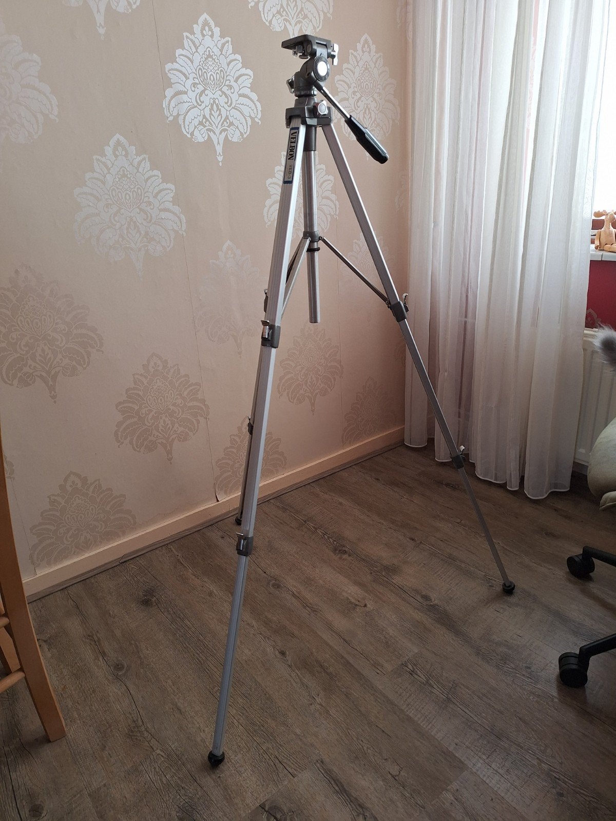 Velbon VEB-3 Statief - Max. hoogte 1.20m, Gebruikt, 125 cm of minder, Velbon, Snelkoppelingsplaat
