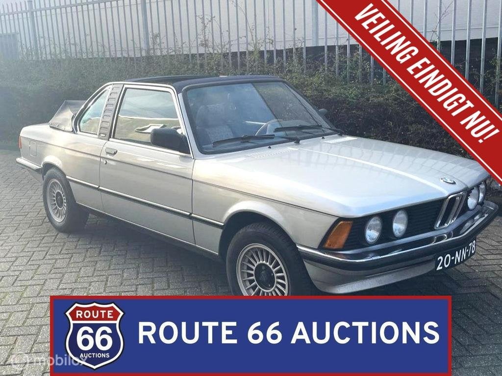 BMW 320 Baur TC | 1976 | Route 66 Auctions, Auto's, Overige carrosserieën, Zwart, Bedrijf, Handgeschakeld