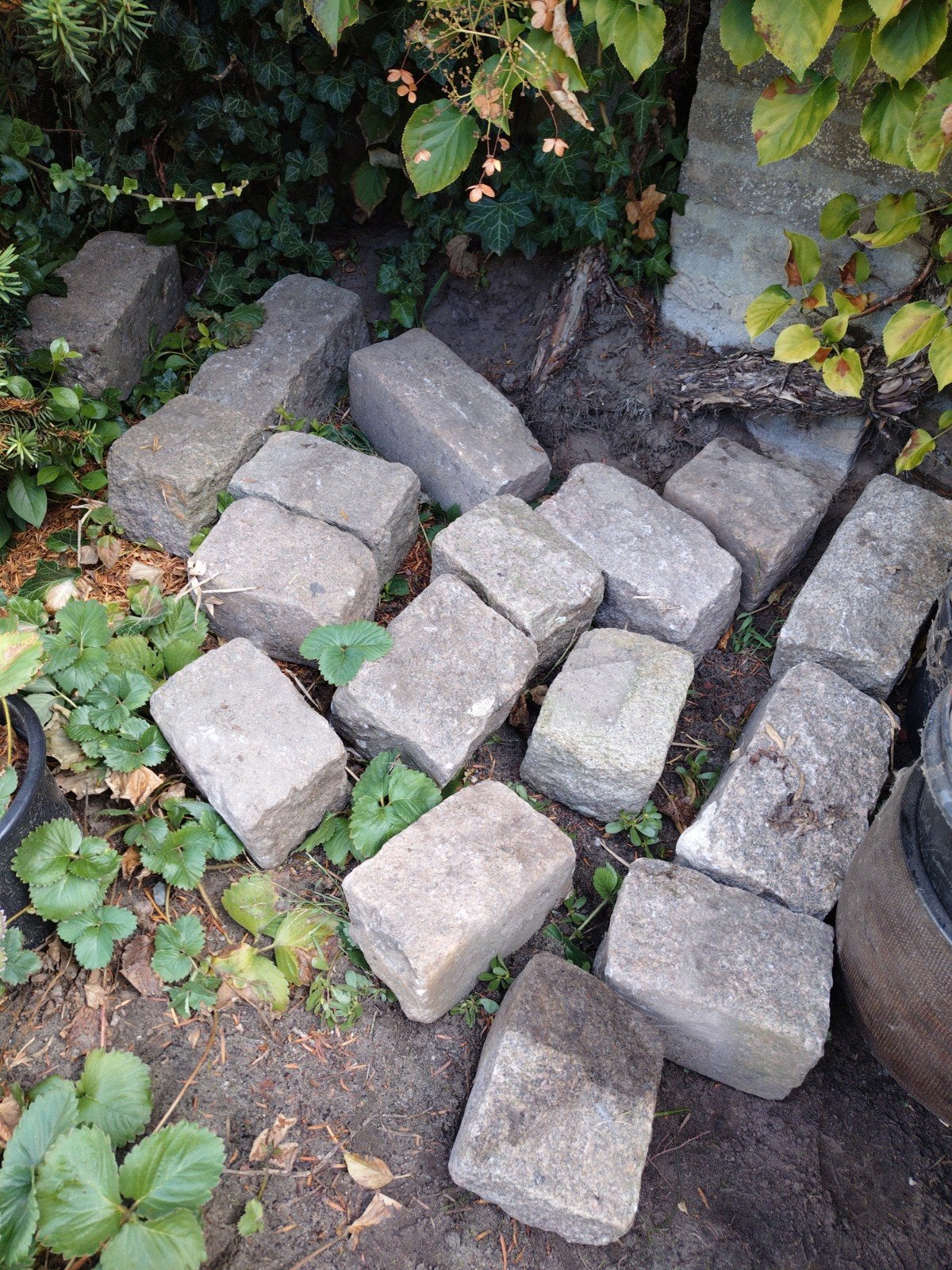 17 sierstenen voor tuin, Ophalen, Gebruikt, Grijs, Kei