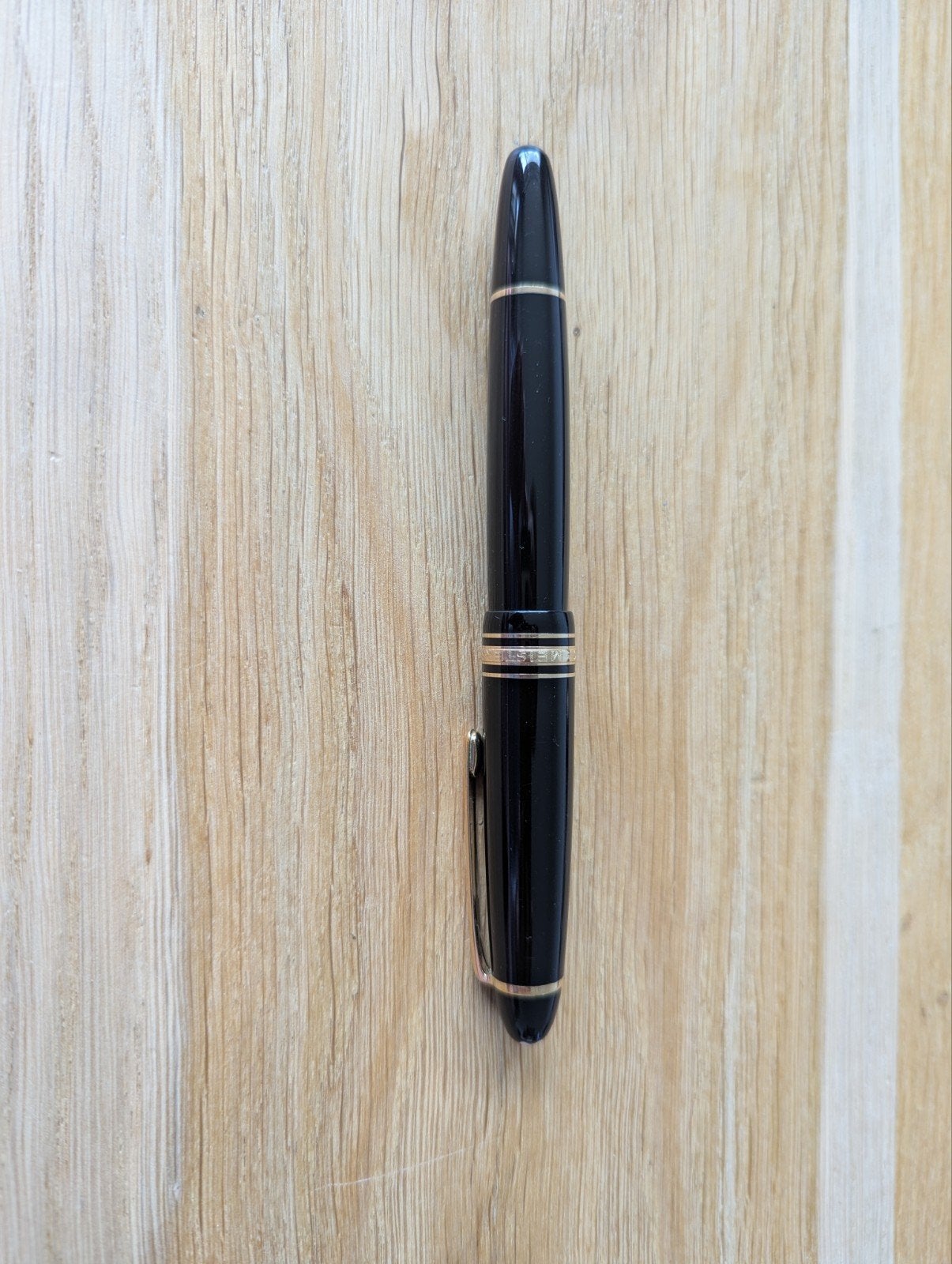 Mont Blanc Meisterstück pen met serienummer, Verzamelen, Pennenverzamelingen, Ophalen of Verzenden, Gebruikt, Balpen, Mont Blanc
