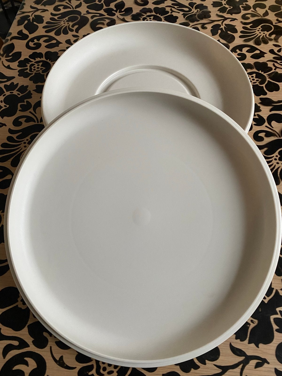 Tupperware Serveerblad/Schaal - Wit, Gebruikt, Schaal, Wit, Ophalen of Verzenden