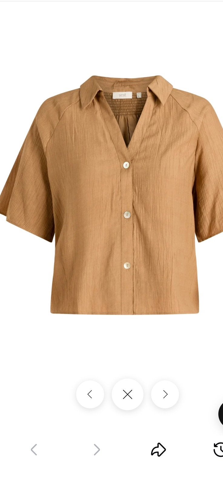 Blouse Yest Curve Maat 2 ( 50 ), Kleding | Dames, Grote Maten, Ophalen of Verzenden, Zo goed als nieuw, Beige, Blouse of Tuniek