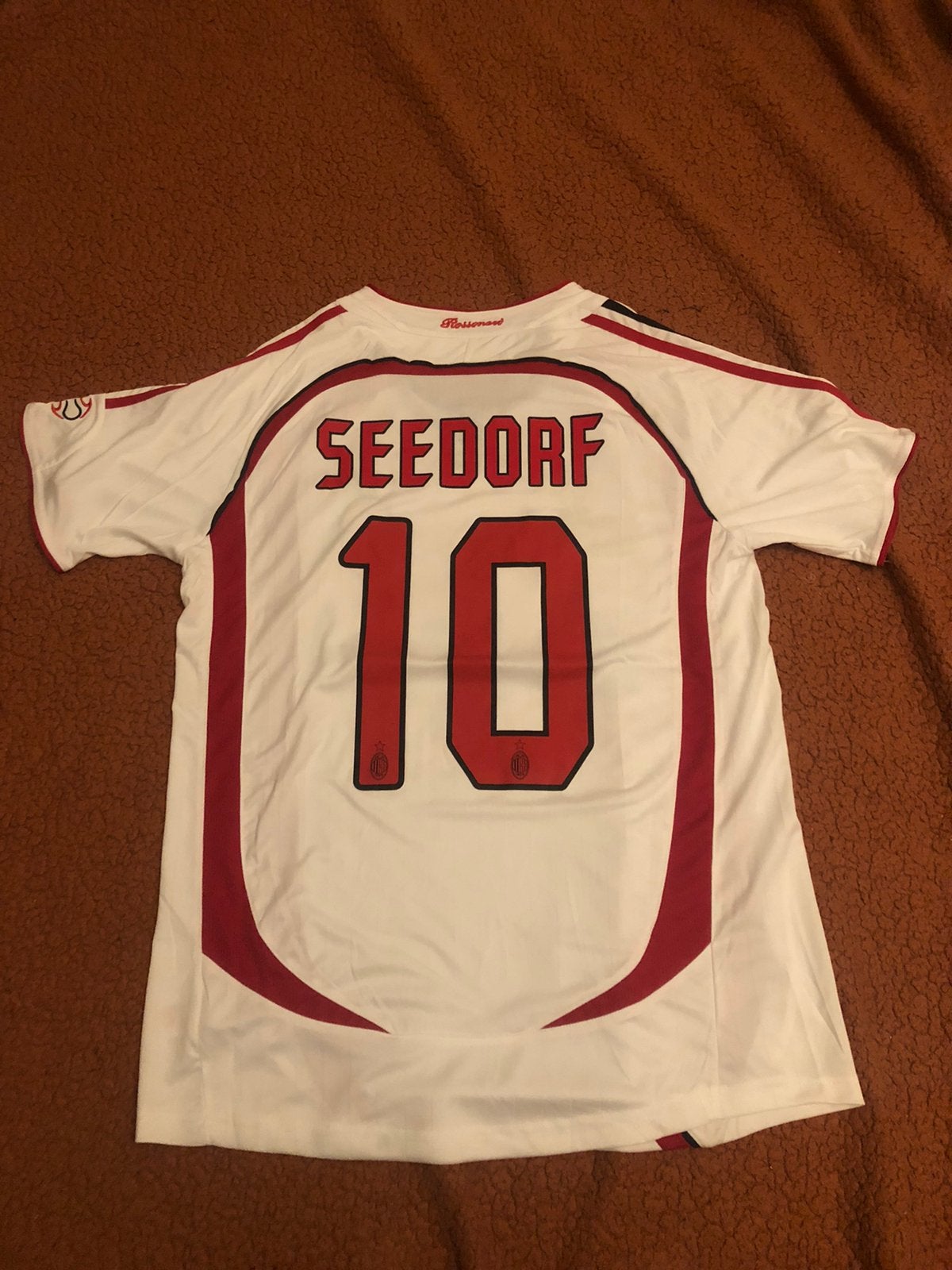 Seedorf AC Milan retro voetbalshirt maat M, Ophalen of Verzenden, Zo goed als nieuw, Shirt