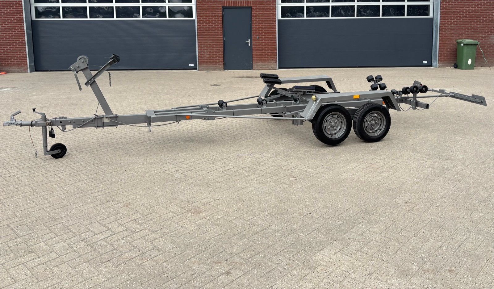 2-assige Stallingstrailer voor boten tot 6 meter, Watersport en Boten, Ophalen, Minder dan 1500 kg, Gebruikt, Overige typen