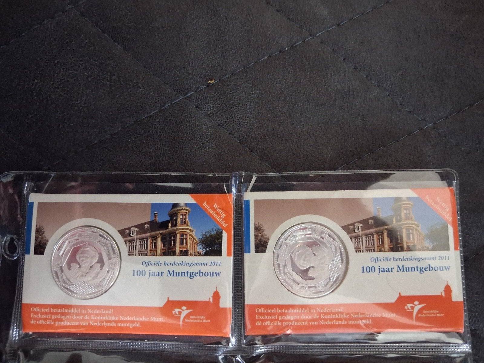 2 X Coincard 5 euro Muntgebouw 100 jaar, Postzegels en Munten, Ophalen of Verzenden, Euro's