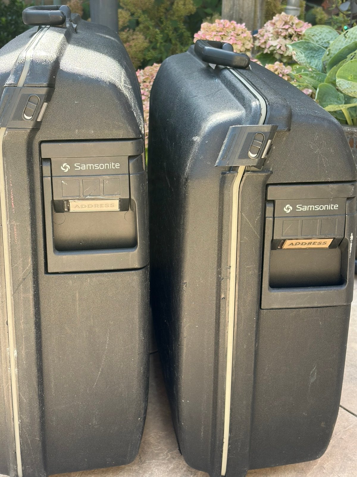 Samsonite koffers, Gebruikt, Hard kunststof, Minder dan 35 cm, Wieltjes