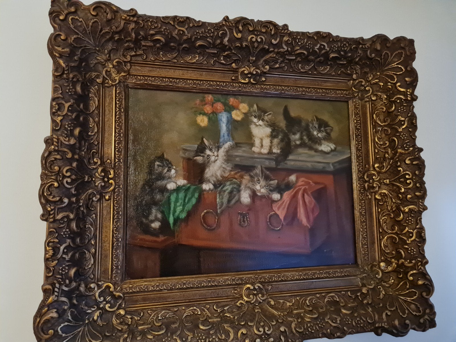 Poezen schilderijen, Antiek en Kunst, Kunst | Schilderijen | Klassiek, Ophalen
