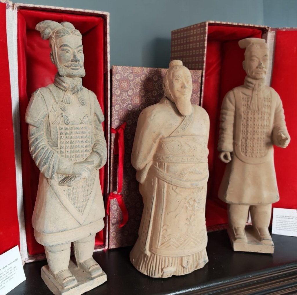 Vintage Terracotta Leger – 3 beelden met originele dozen, Ophalen of Verzenden