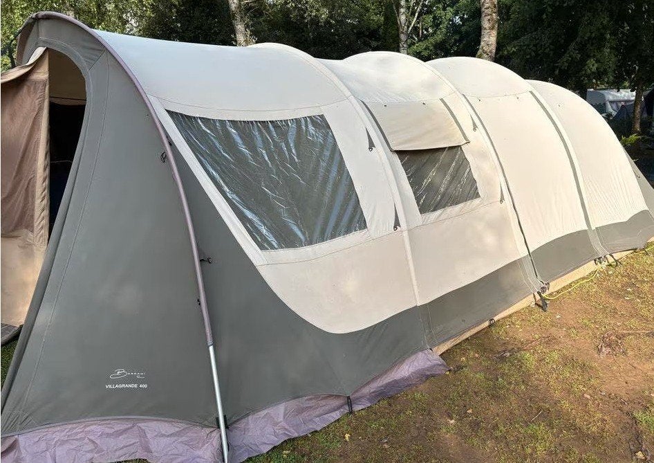 BARDANI 6-persoons tunneltent. Zwaar katoen Degelijk frame