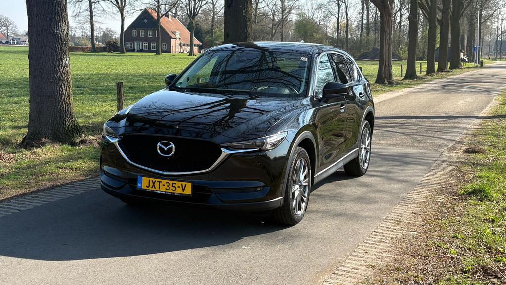 Mazda CX-5 2.5 Skyactiv-g 194pk 4WD Aut 2018 Zwart, Automaat, Stof, 4 cilinders, 2000 kg