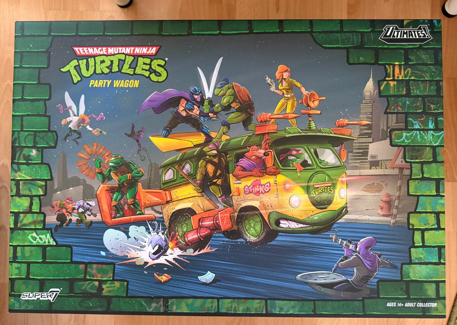 TMNT Super7 Party Wagon | Teenage Mutant Ninja Turtles | NEW, Ophalen of Verzenden, Nieuw