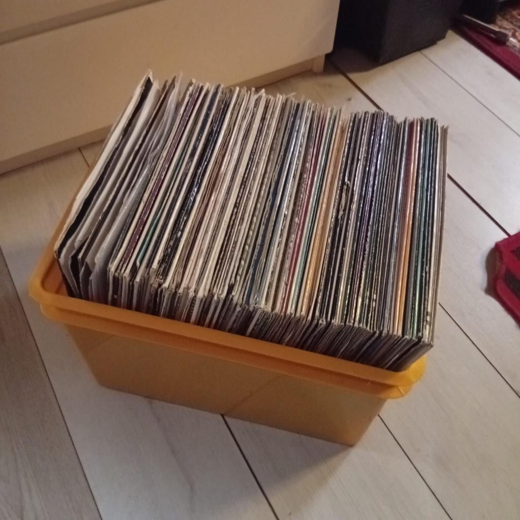 Techno, retro, prog house, ..vinyl lot ongeveer 125 st, Ophalen, Gebruikt, 12 inch, Techno of Trance
