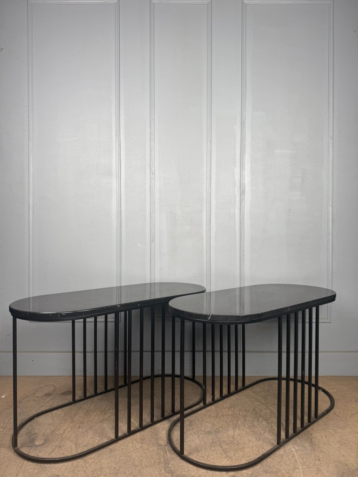 2 Bolia Posea marmeren design salontafels, Overige materialen, Zo goed als nieuw, Ovaal, 5 – 50