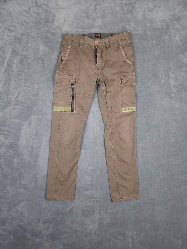 Pme Legend Broek W32 L32 Cargo Bruin Jeans Pall Mall., Bruin, Maat 48/50 (M), ., Ophalen of Verzenden
