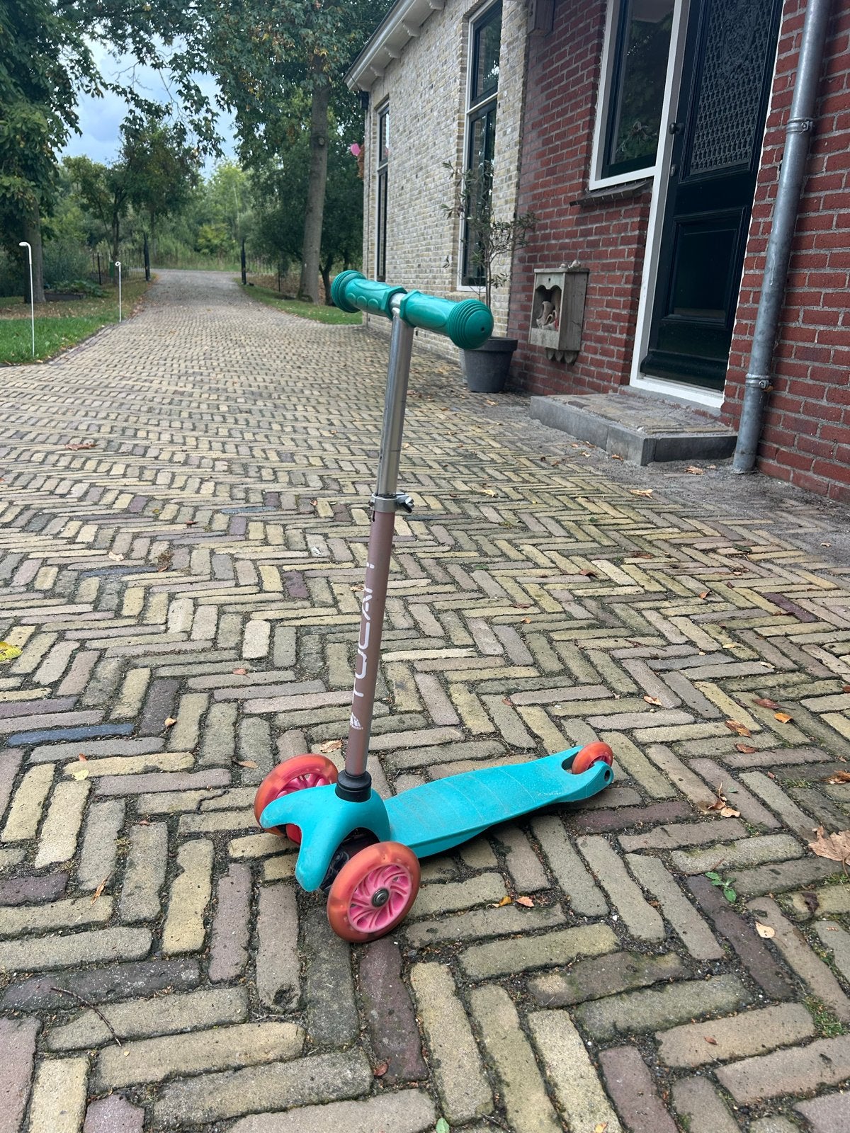 Gebruikte step met lichtjes in de wielen, Ophalen, Gebruikt, Gewone step