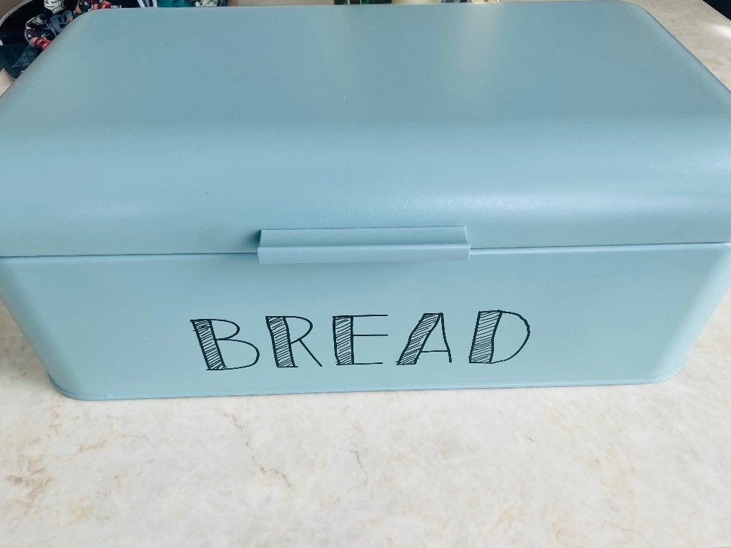 Nieuwe baby blauwe broodtrommel, Huis en Inrichting, Ophalen, Blauw, Nieuw, Metaal