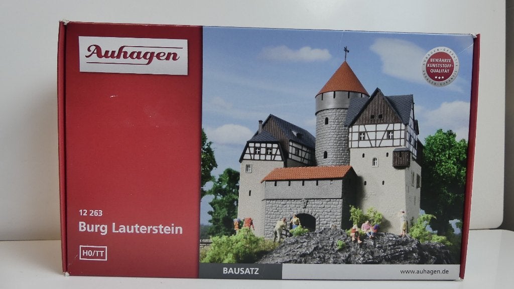 Bouwdoos H0: Auhagen Burg Lauterstein ovp 12 263 (2), Overige merken, Brug, Tunnel of Gebouw, Nieuw, Ophalen of Verzenden
