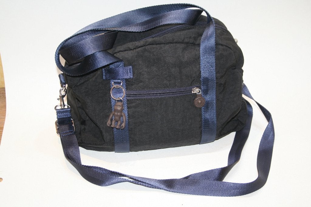 Kipling K24231 zwarte hand / schoudertas + aapje  TOP staat, Verzenden, Zo goed als nieuw, Zwart, Schoudertasje