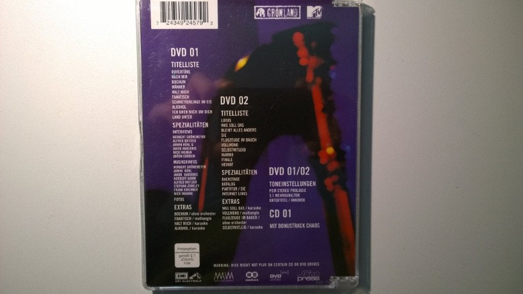Herbert Grönemeyer - Stand Der Dinge (DVD), Alle leeftijden, Ophalen of Verzenden, Zo goed als nieuw, Concert
