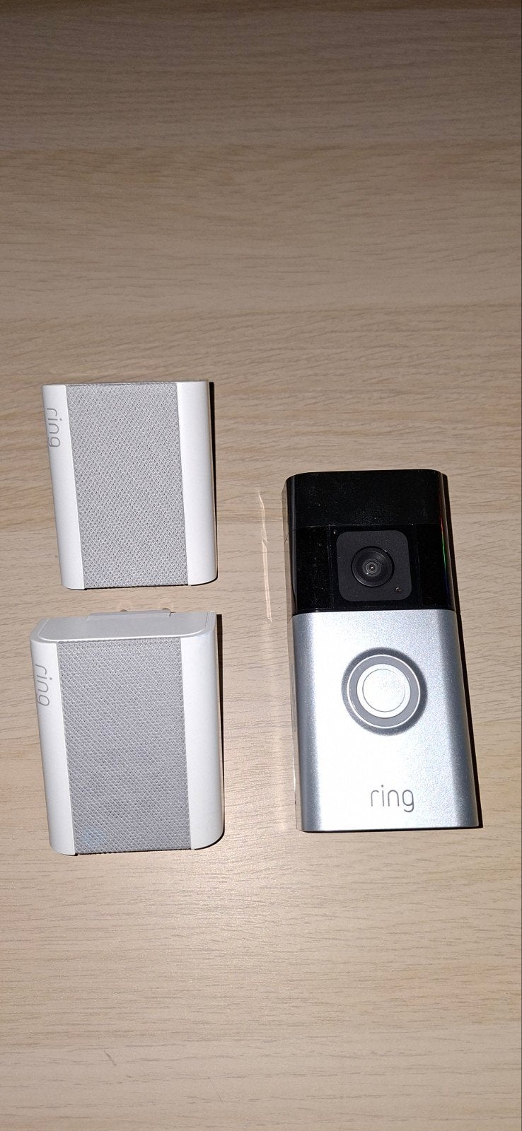 Ring Video Deurbel Plus met Chime (2 stuks), Ophalen of Verzenden, Gebruikt, Draadloos
