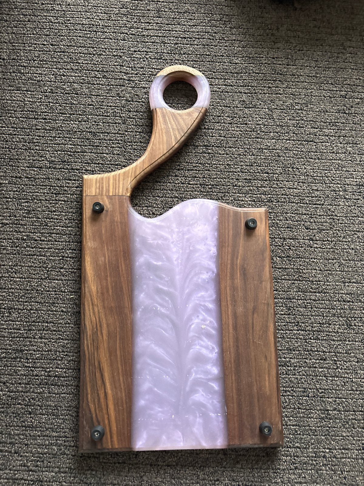 Unieke Epocy en hardhout snijplank - Handgemaakt, Hout, Snij-/serveerplank, Nieuw, Ophalen of Verzenden