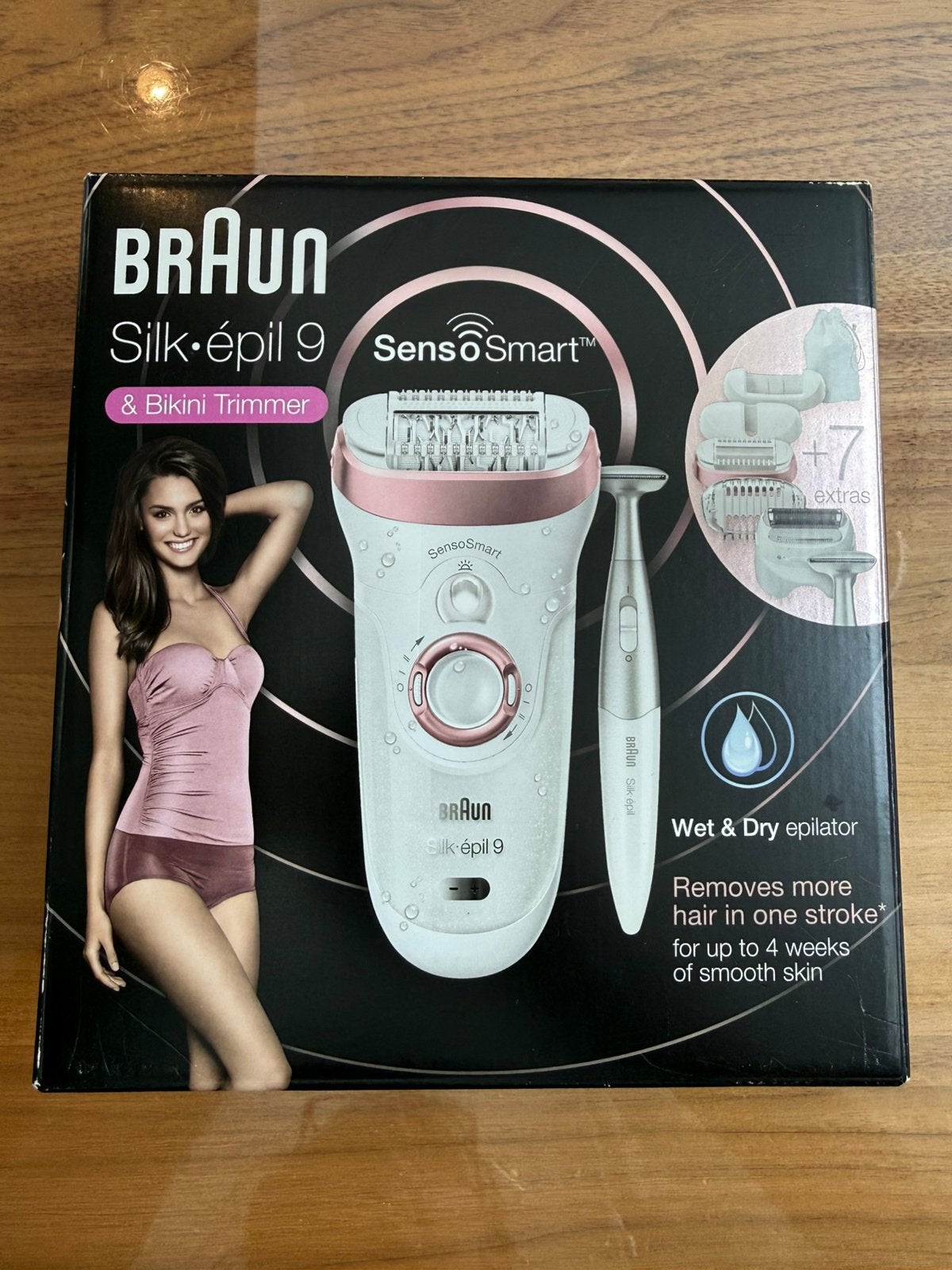 Braun Silk-épil 9 Wet & Dry epilator met bikinitrimmer NIEUW, Ophalen of Verzenden, Nieuw, Scheren en Epileren