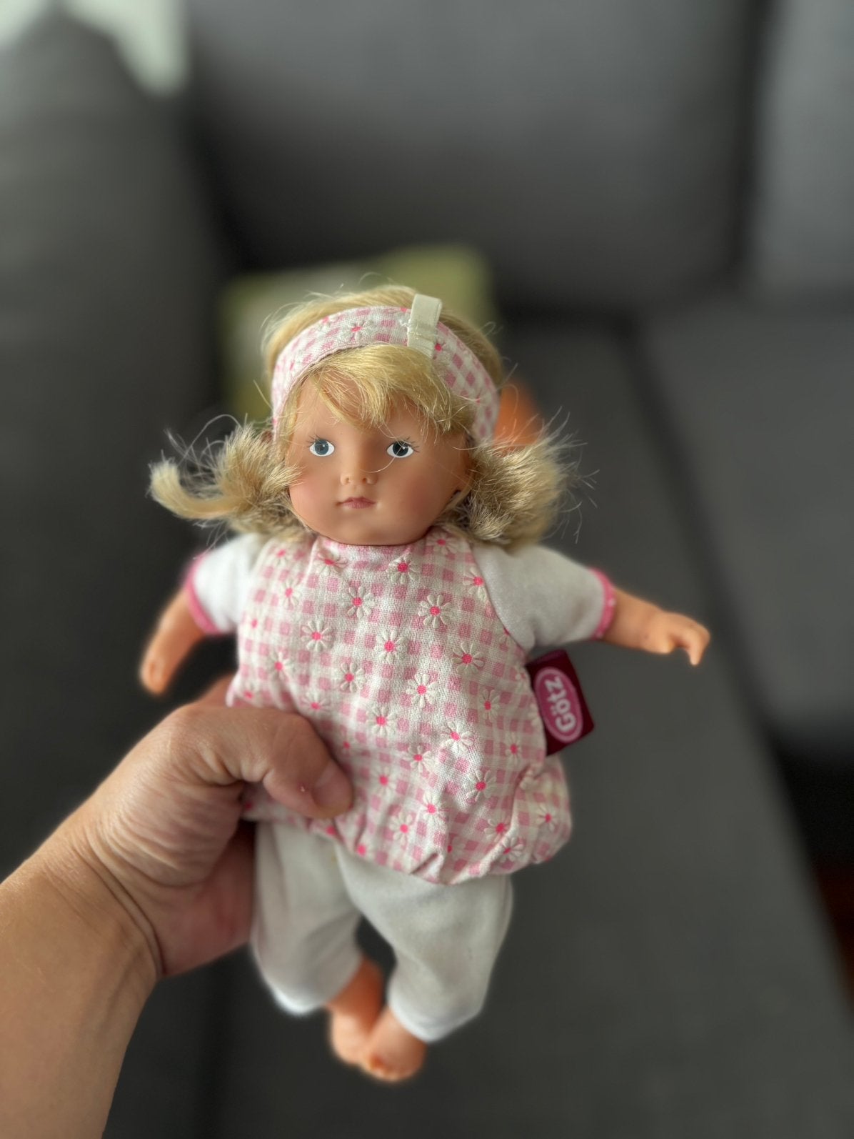 Götz Mini Muffin 20cm  vintage doll, Verzamelen, Poppen, Ophalen of Verzenden, Zo goed als nieuw, Pop