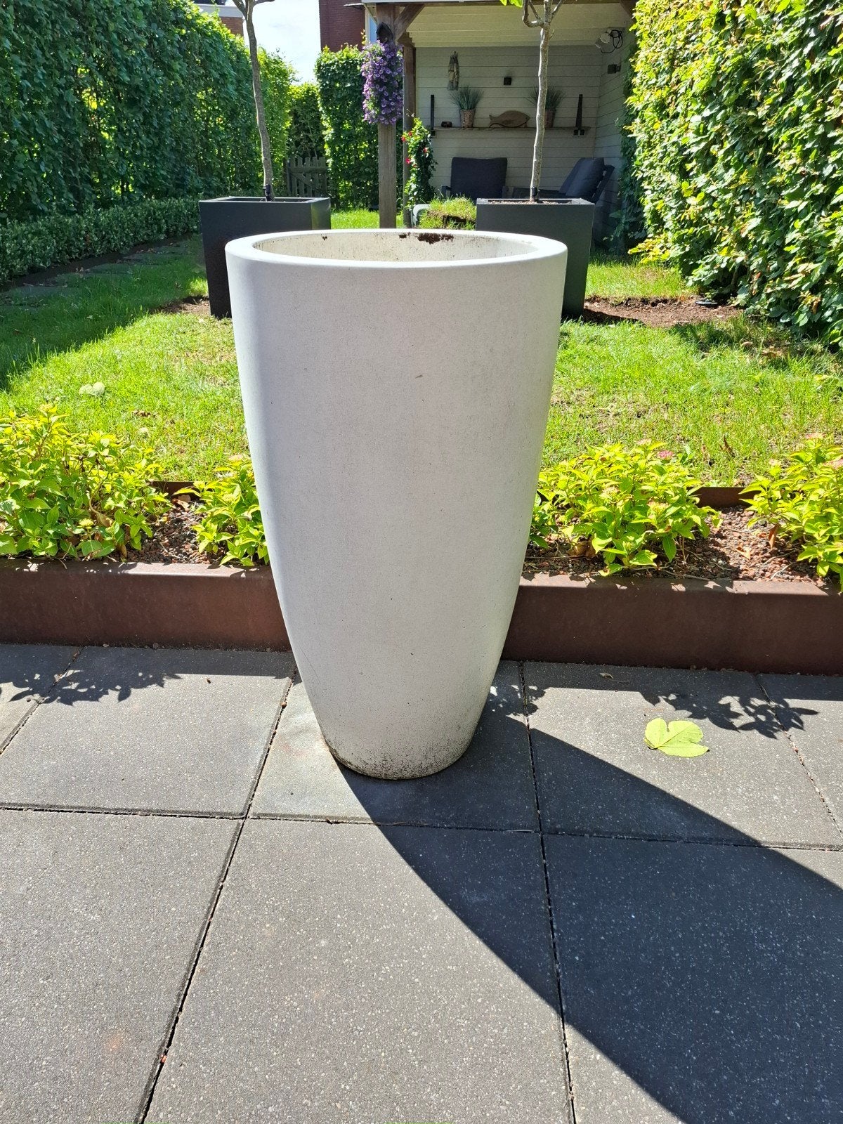 Elho Pure June en Pure Round terraspotten, Ophalen, Kunststof, Gebruikt, 40 cm of meer