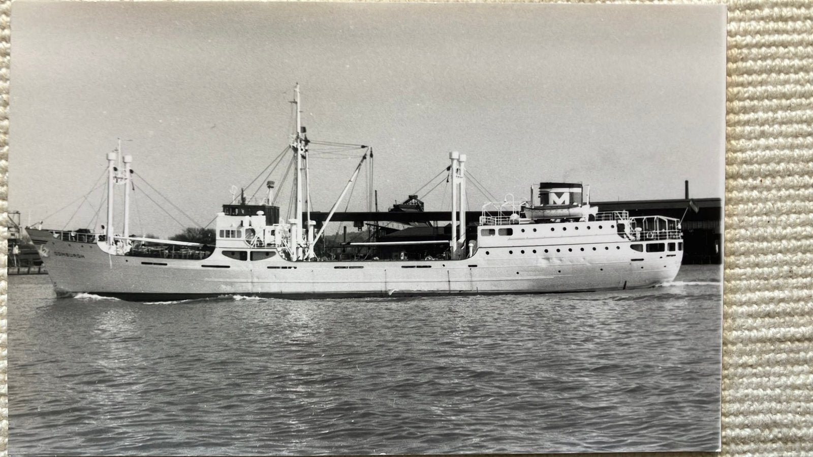 DOMBURGH  1949 Müller Foto Engeland / T. Rayner, Verzamelen, Scheepvaart, Zo goed als nieuw, Kaart, Foto of Prent, Ophalen of Verzenden